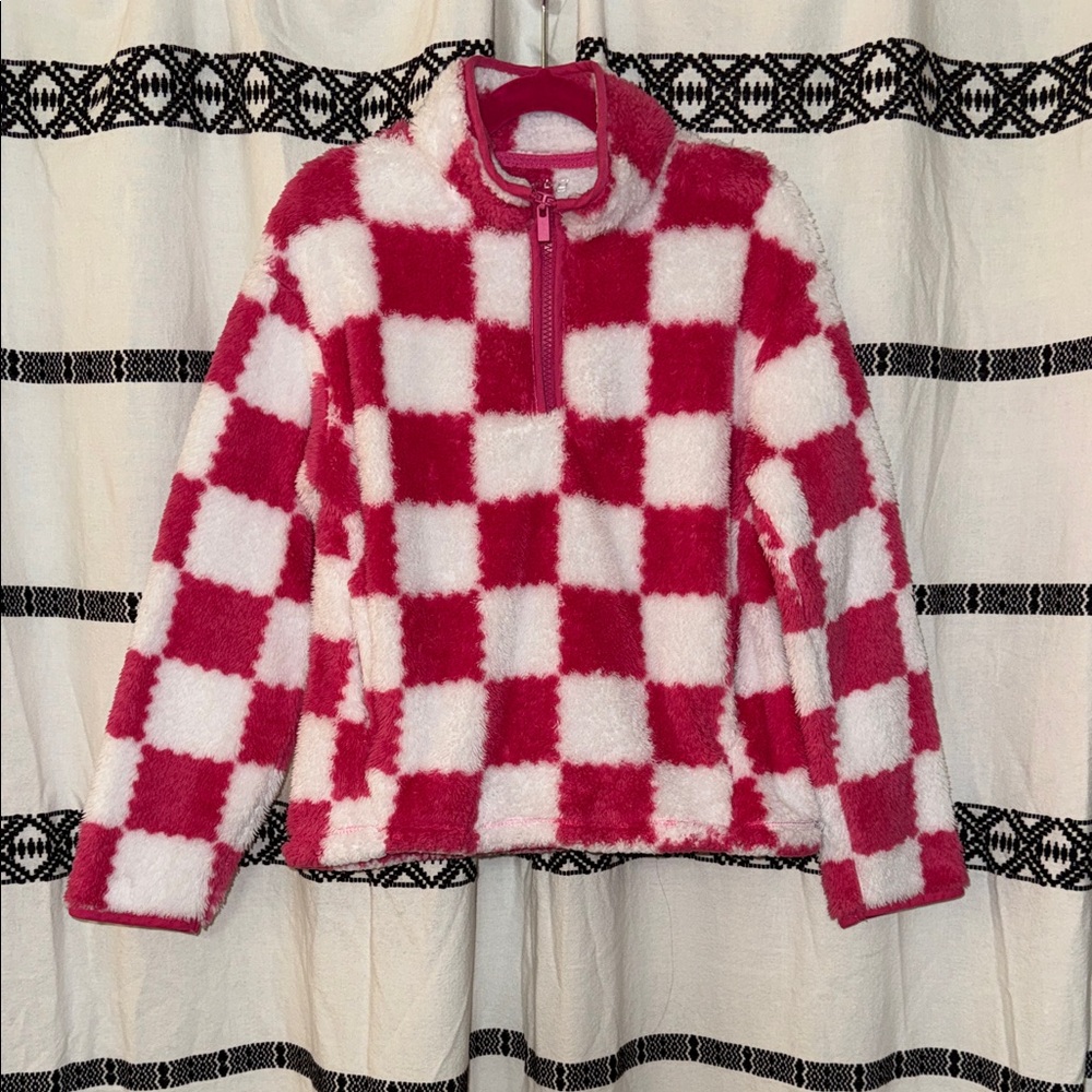 BCG Kids Hot Pink and White Fleece Jacket
